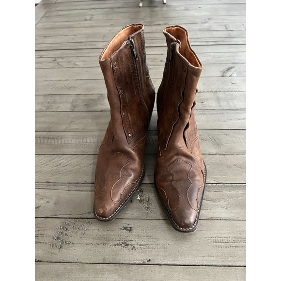 Free People Brown Ankle Boots - Picture 2 of 7